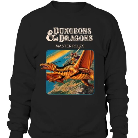 Dungeons Dragons Master Rules Sweatshirt Fantasy Gamer Crewneck Pullover 05 - Picture 1 of 5